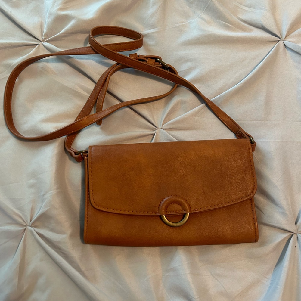 Brown leather bag